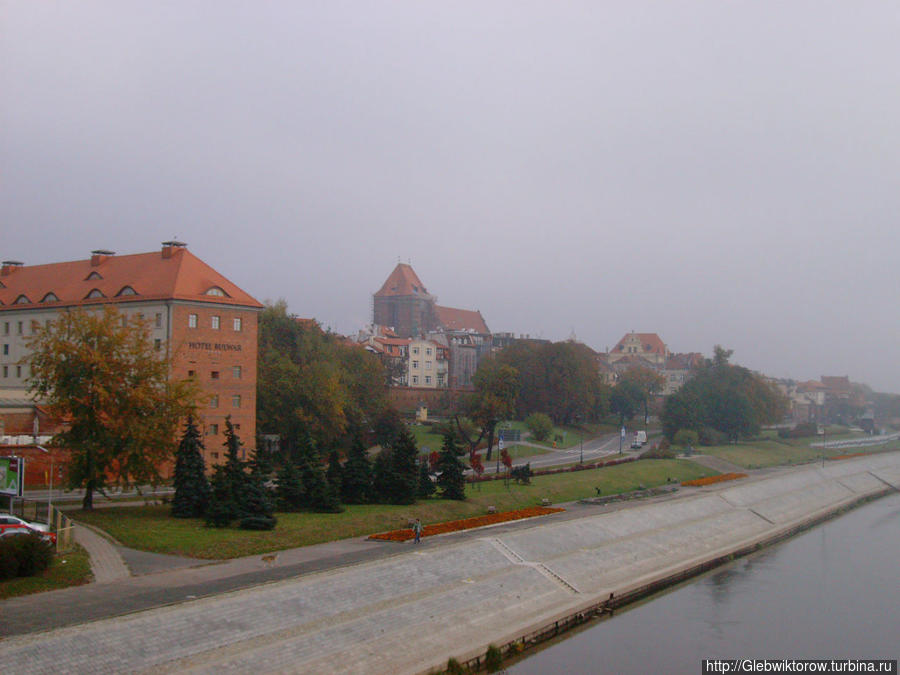 Река Висла в Торуне Торунь, Польша