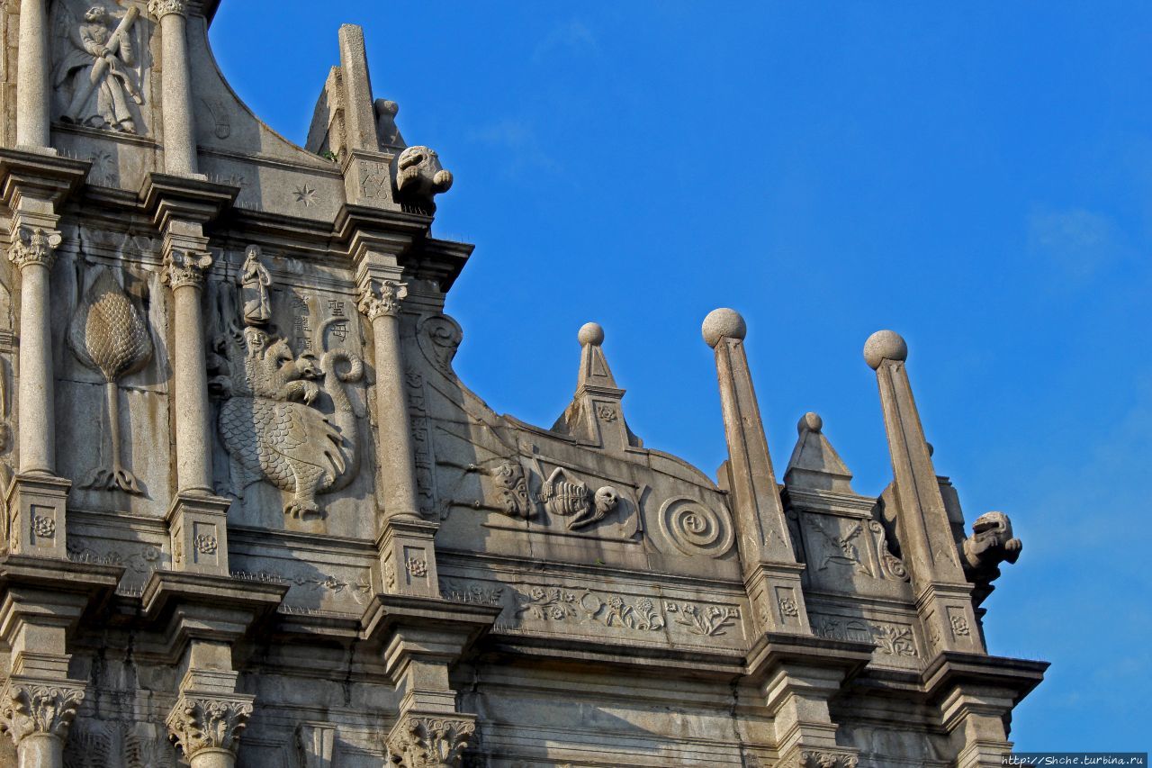 Руины собора св. Павла Макао центр города, Макао