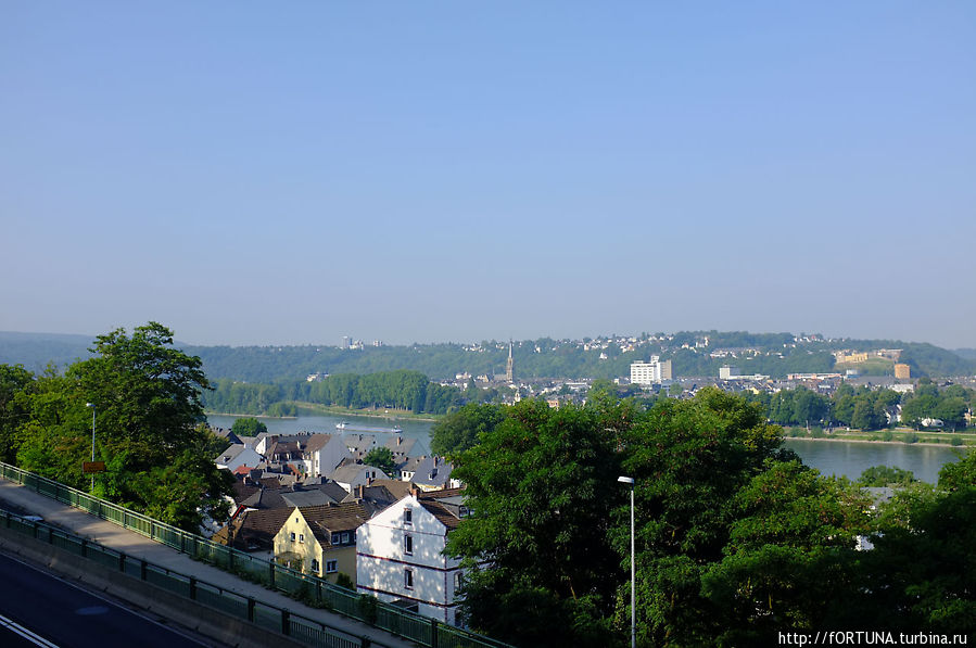Панорама сверху Кобленц, Германия
