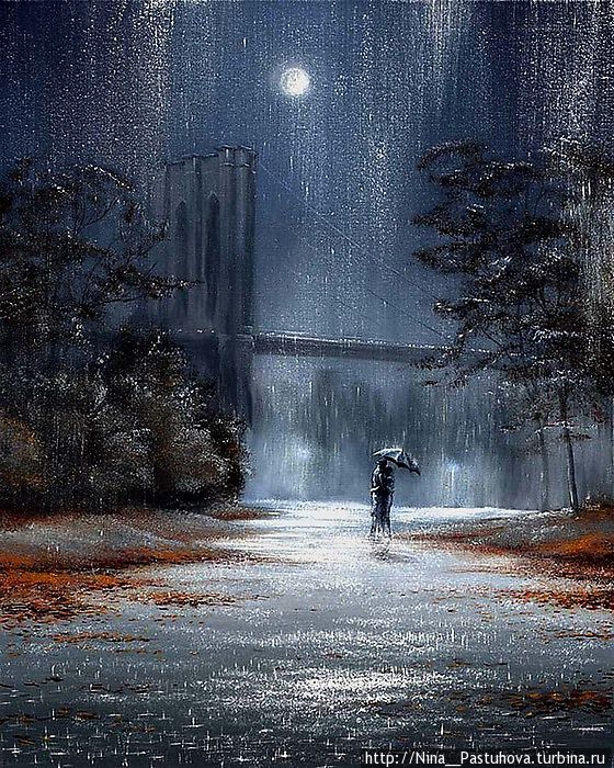 Хочется верить, что дождь — это романтика, когда вдвоем под одним зонтом не грустно, а уютно.