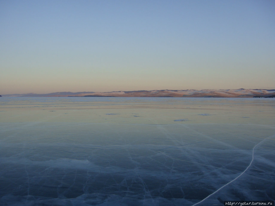 Когда Байкал во льду озеро Байкал, Россия