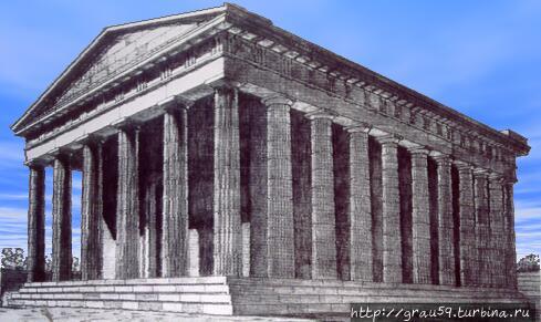 Предлагаемая реконструкция Temple of Athena Polias and Zeus Polieus на Родосе (Из Интернета) Родос, остров Родос, Греция