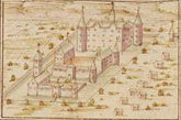 Burg Gürzenich в 1723 году (из Интернета)