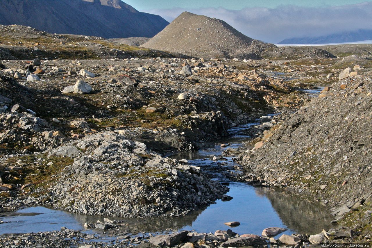 Дикий Шпицберген — Люди на сопках Нордре Исфьорден Национальный Парк, Свальбард