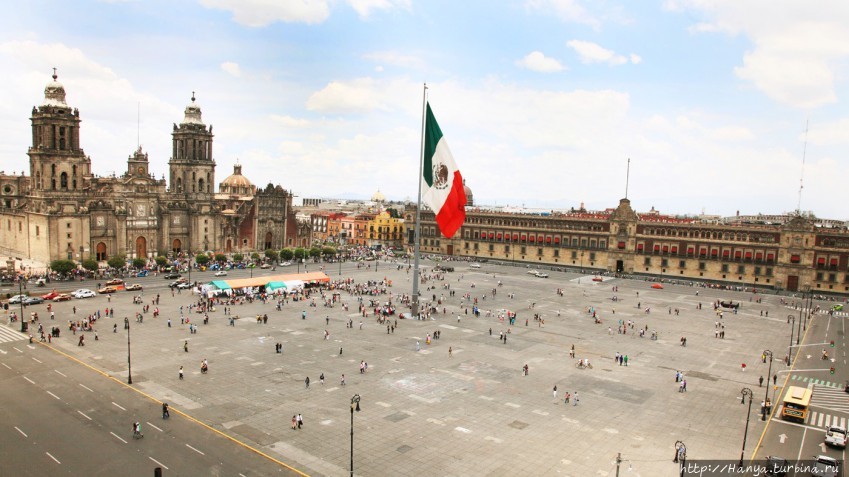 Площадь Сокало. Из интернета Мехико, Мексика