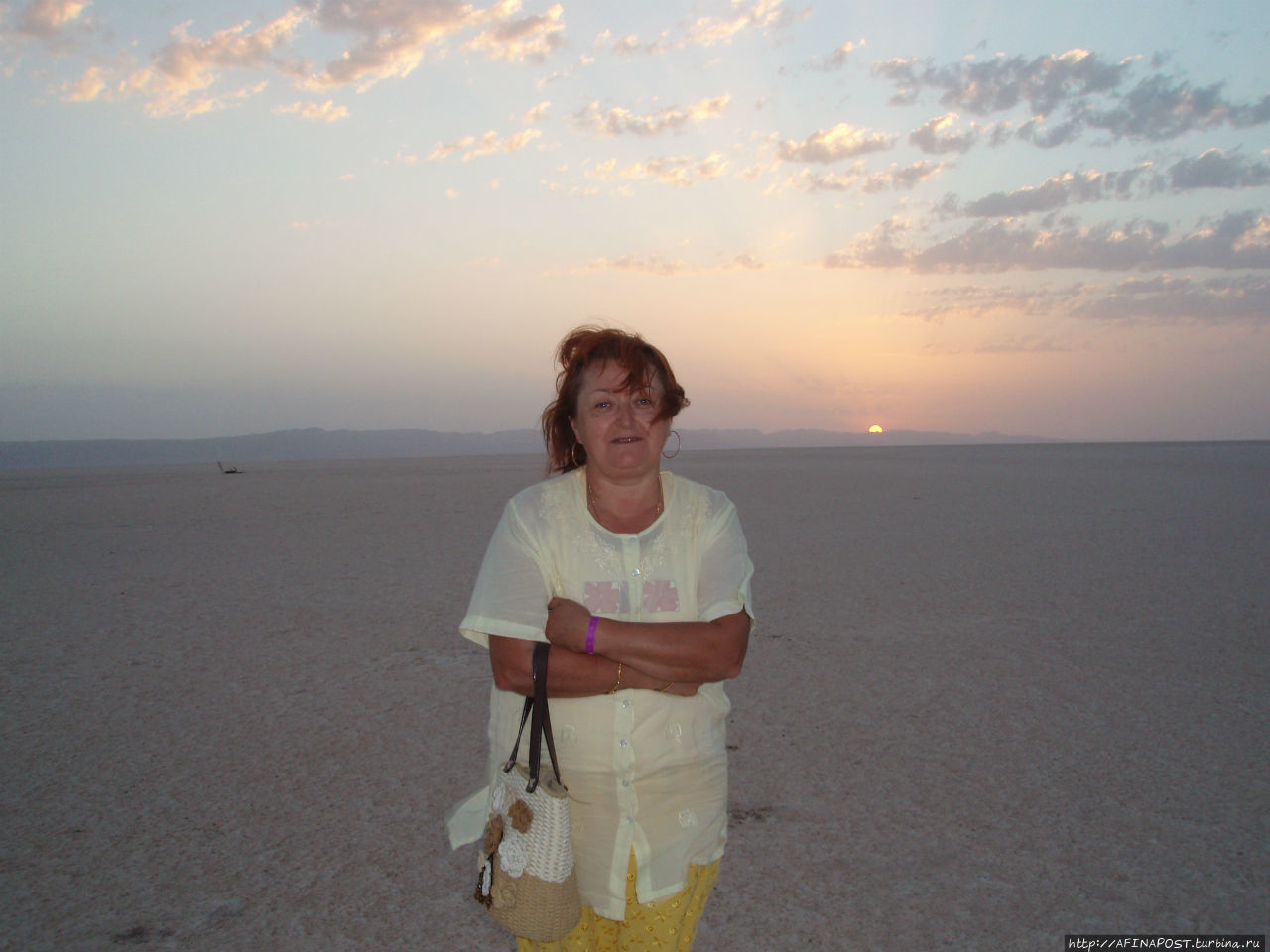 Рассвет над Шотт-эль-Джеридом Кебили, Тунис