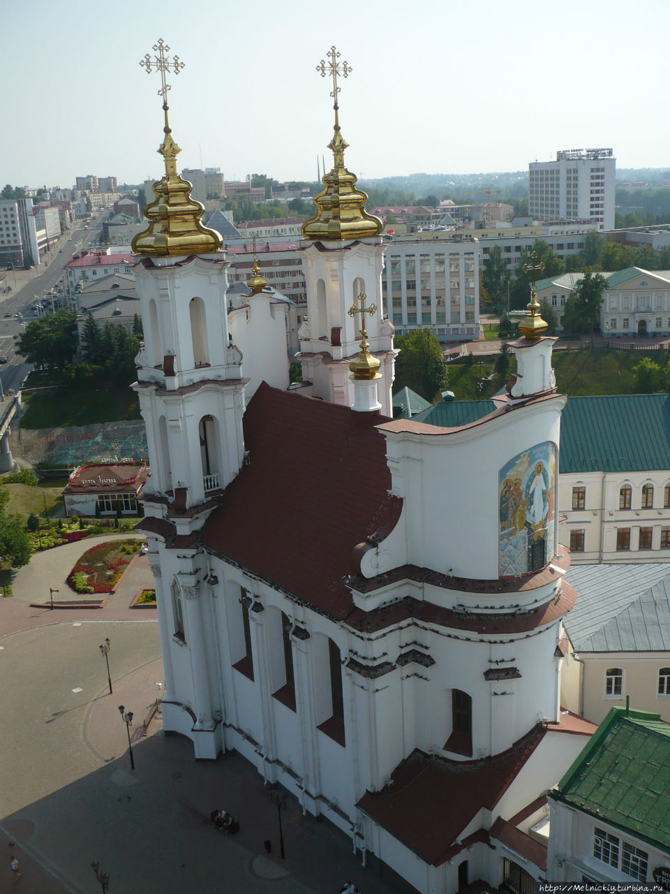 Вид на Витебск со смотровой площадки городской ратуши