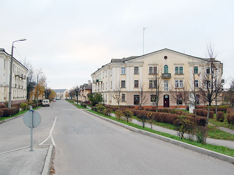 Сталинская архитектура в центре города Кохтла-Ярве, Эстония