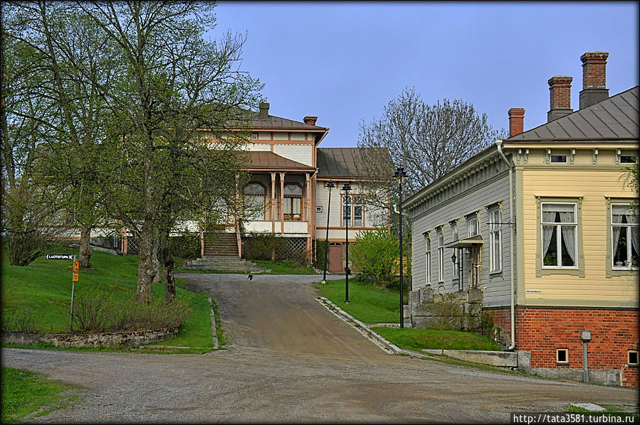 Старинный особняк на улице Alinenkatu.