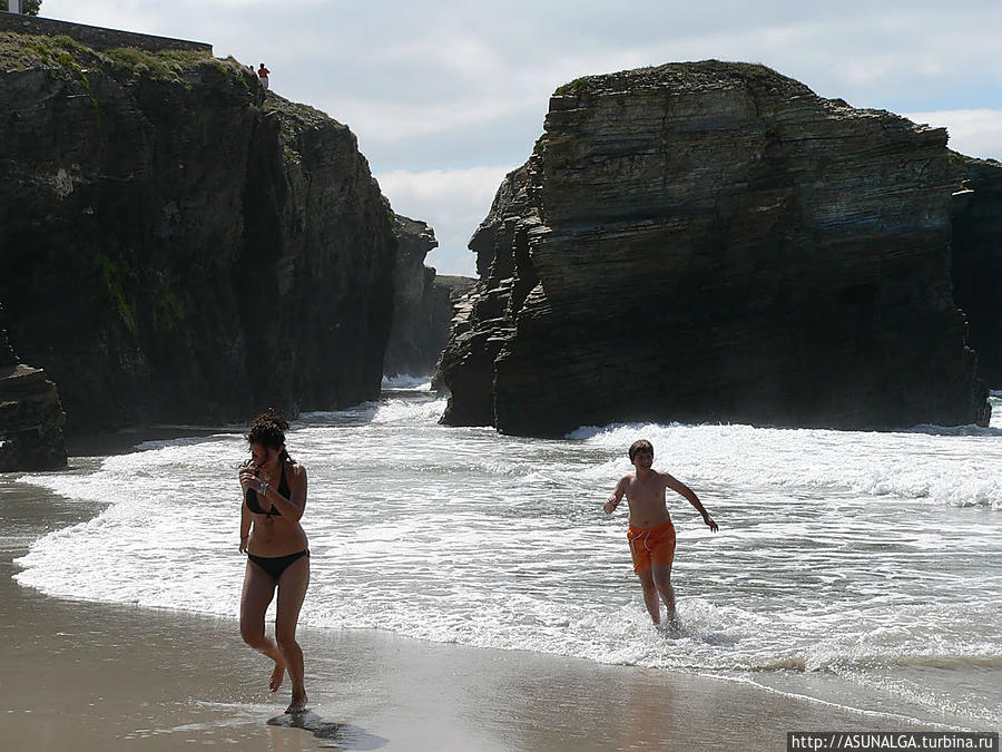 Пляж Лас-Катедралес, Коста-де-Луго. Playa de Las Catedrales Рибадео, Испания