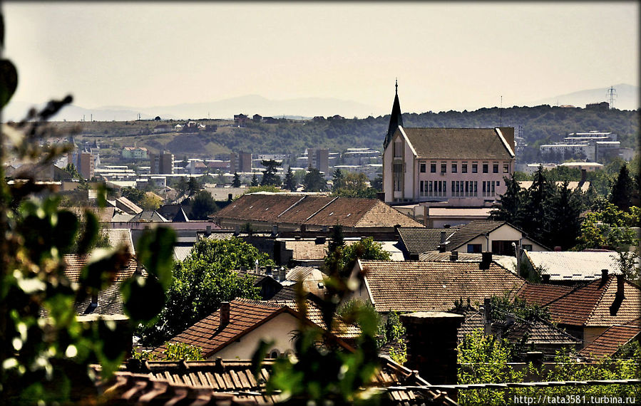 Виды города с крепости Дева, Румыния
