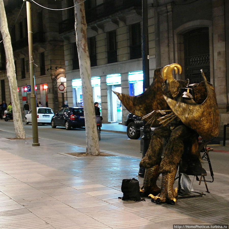 Живые скульптуры Барселона, Испания
