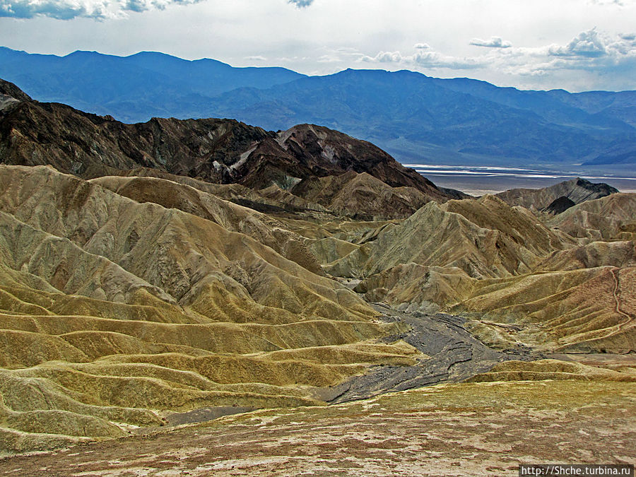 Долина Смерти. Легендарный Забриски Поинт (Zabriskie Point) Национальный парк Долина Смерти, CША