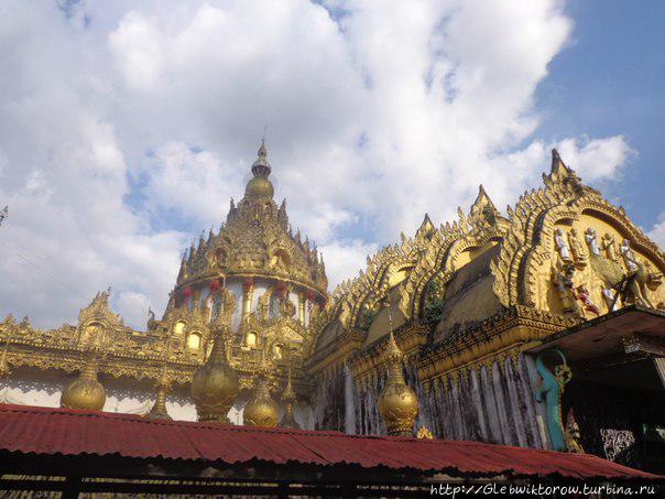 Осмотр залов пагоды Ар Лан Нга Чинт Янгон, Мьянма