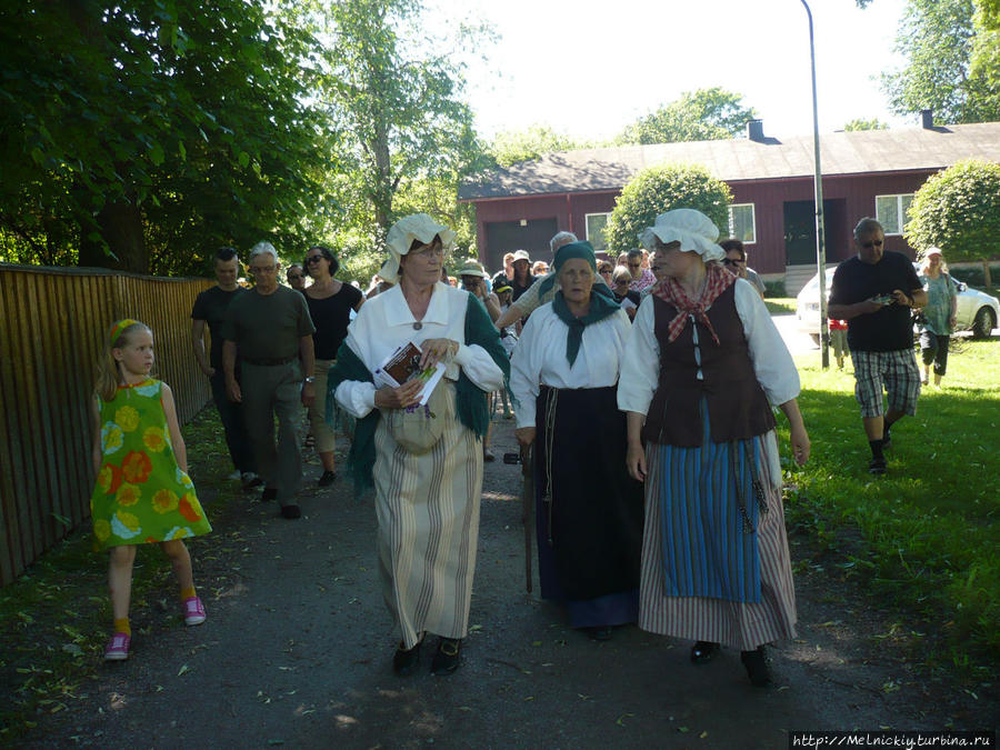 Король прибывает в Ловиису Ловииса, Финляндия