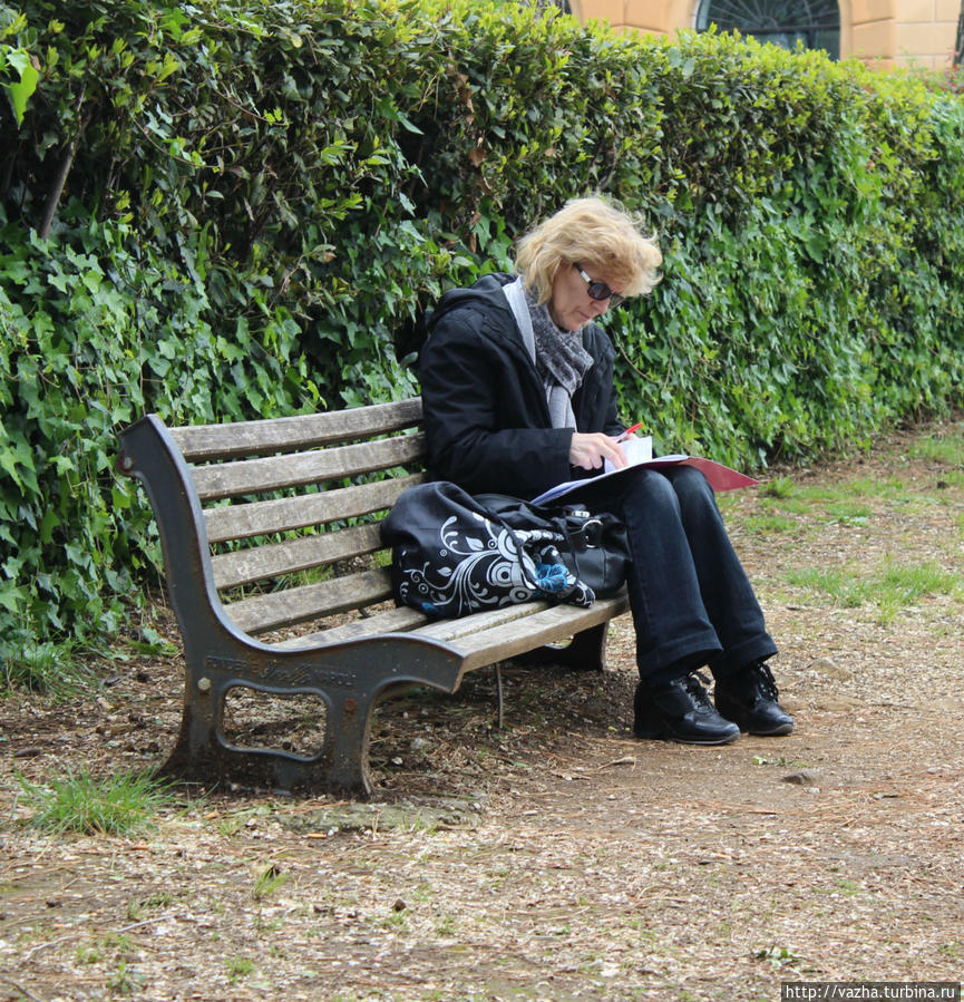 Парк Пьяцца дель Пополо. Рим, Италия