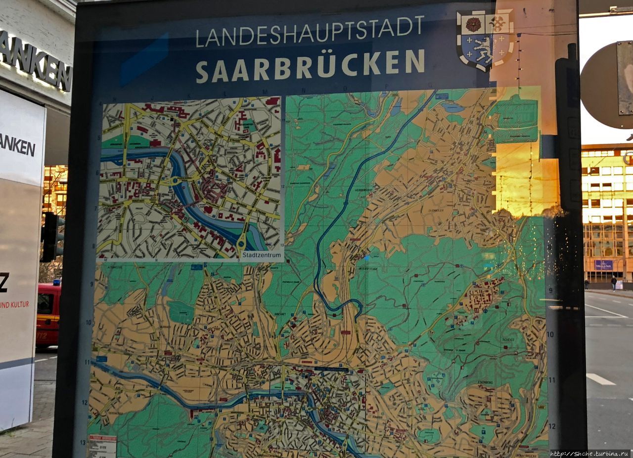 Река Саар Саарбрюккен, Германия