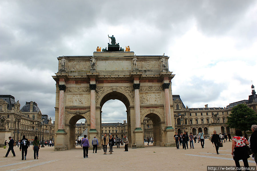 Триумфальная арка Карузель. Париж, Франция