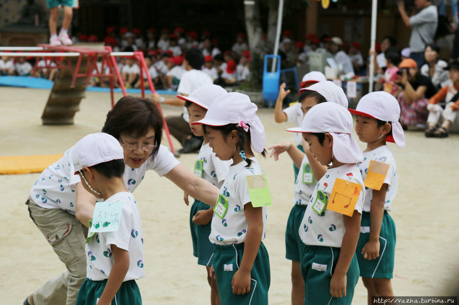 Детское спортивное представление в Киото Киото, Япония