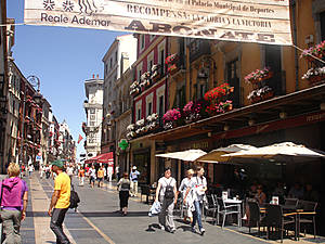 Как вы уже могли заметить, улицы и дома богато украшены цветами. Поэтому Леон получает от меня звание самого цветочного города Испании.