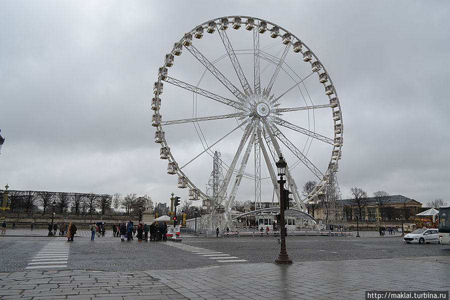 Колесо обозрения на площади Согласия. Париж, Франция