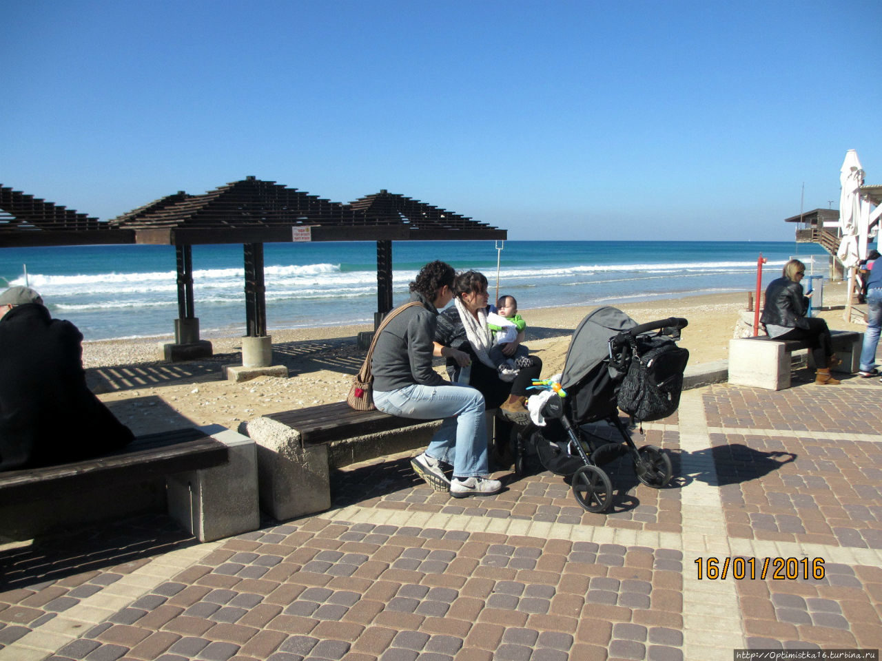 Как отдыхают в Хайфе в погожий денек в самой середине зимы Хайфа, Израиль