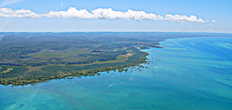 На западной части острова в основном мангровые заросли