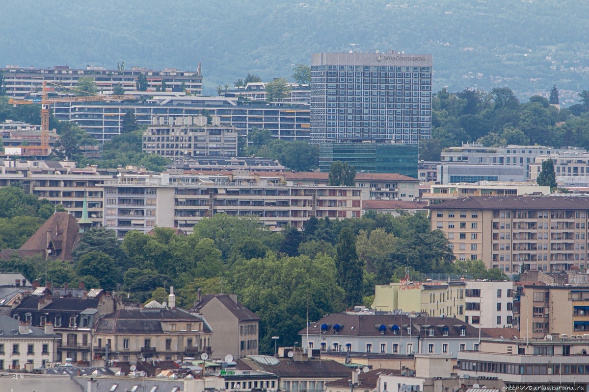 Женева — Виды с Женевского собора Женева, Швейцария