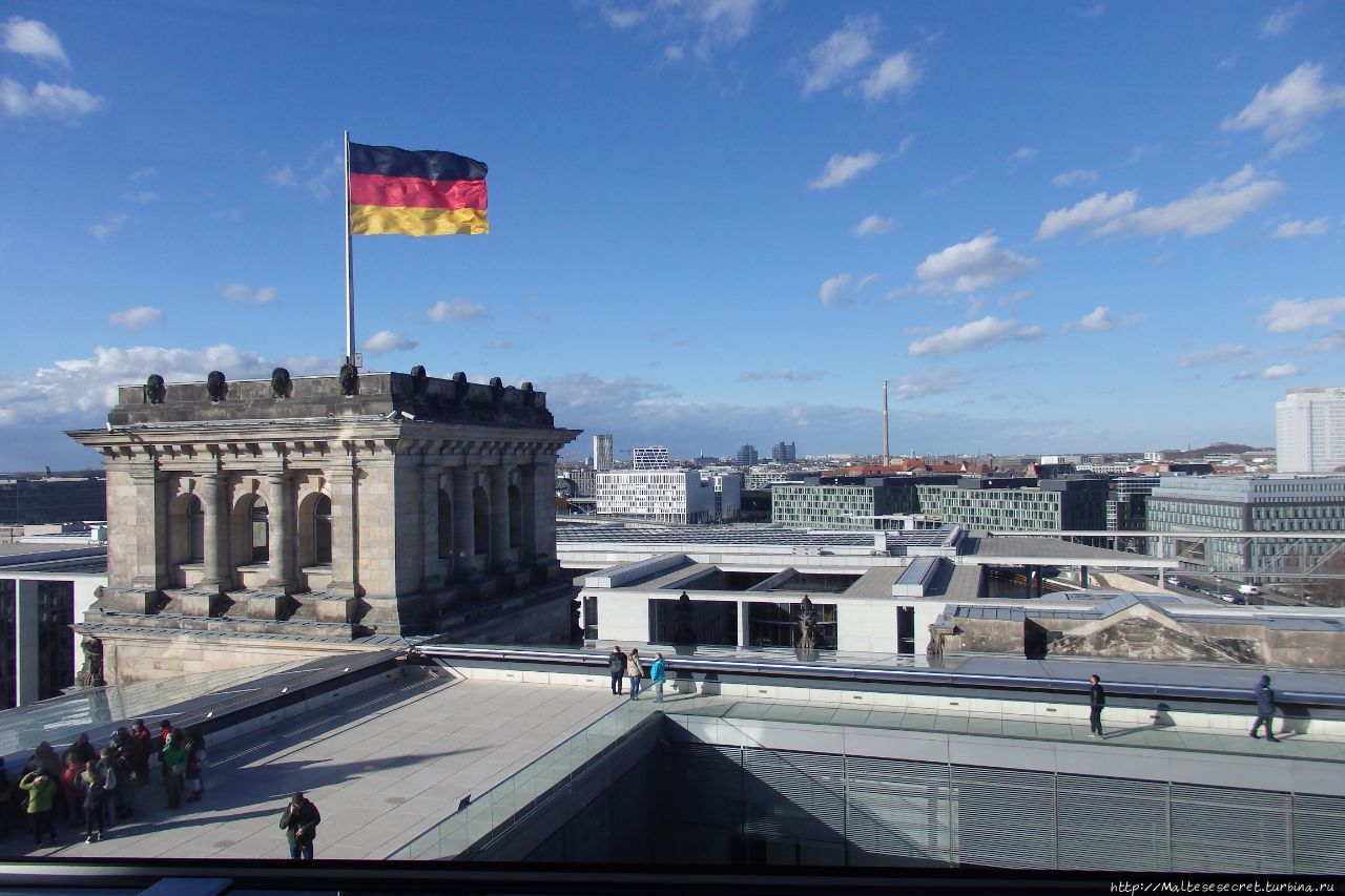 На крыше Рейхстага Берлин, Германия