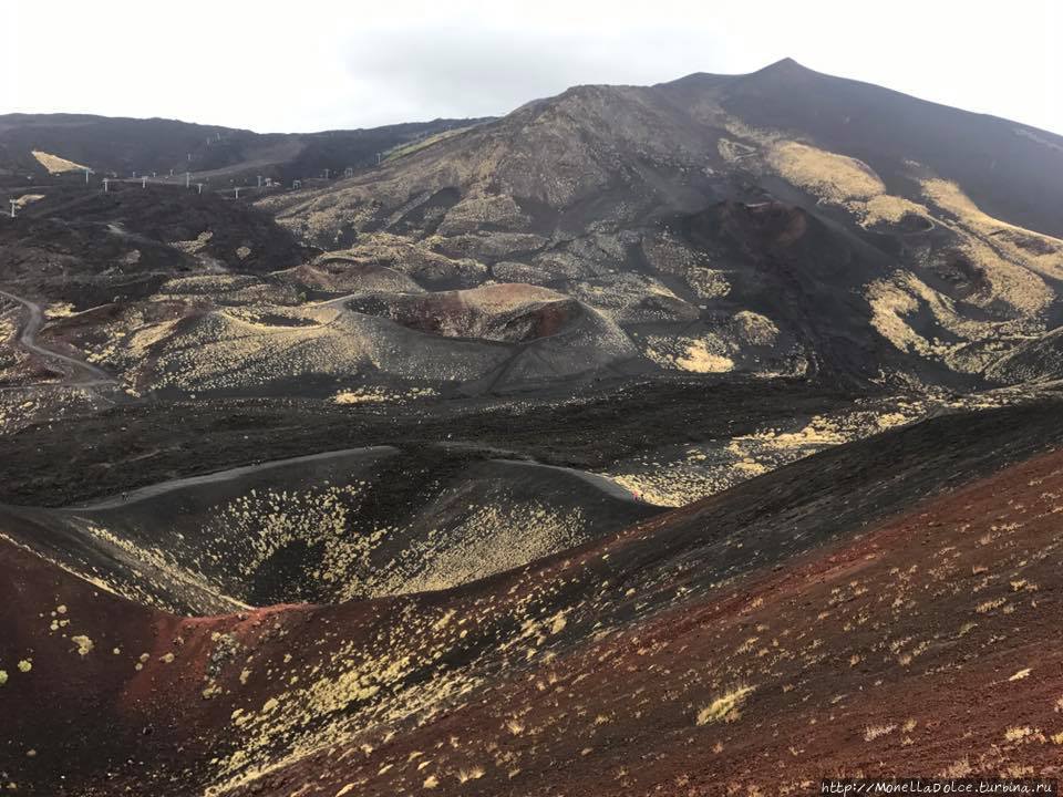 Национальный парк вулкан Etna: кратеры, гроты... Вулкан Этна Национальный Парк (3350м), Италия