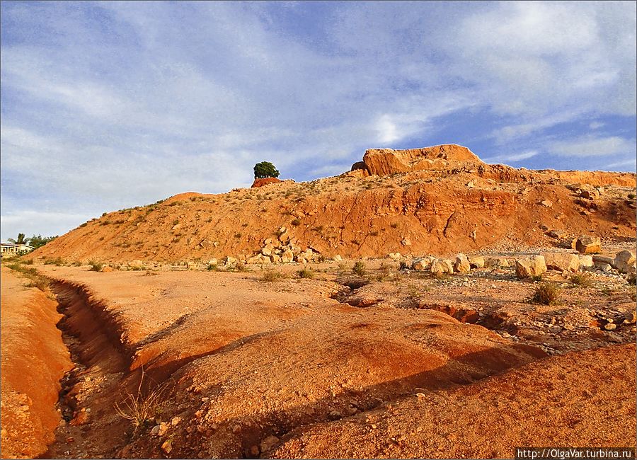 Если бы не голубое небо, можно было себе представить, что оказалась где-нибудь на Марсе