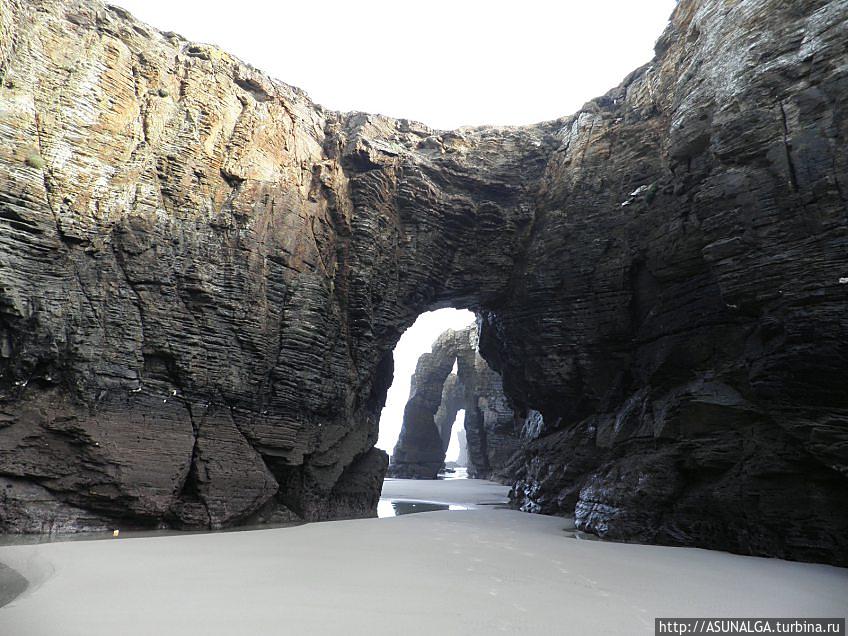 Пляж Лас-Катедралес, Коста-де-Луго. Playa de Las Catedrales Рибадео, Испания