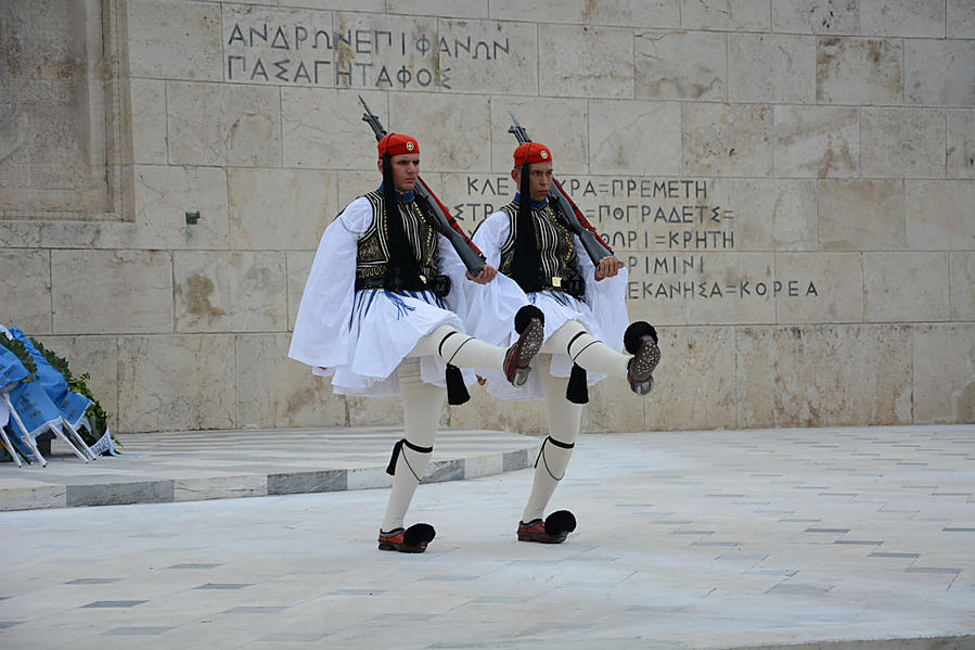 Греческие эвзоны Афины, Греция