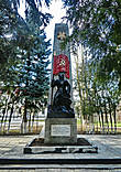 Этот памятник установленный в поселке Загорянский стал последней точкой нашего маршрута. Его длинна составила примерно 20 км