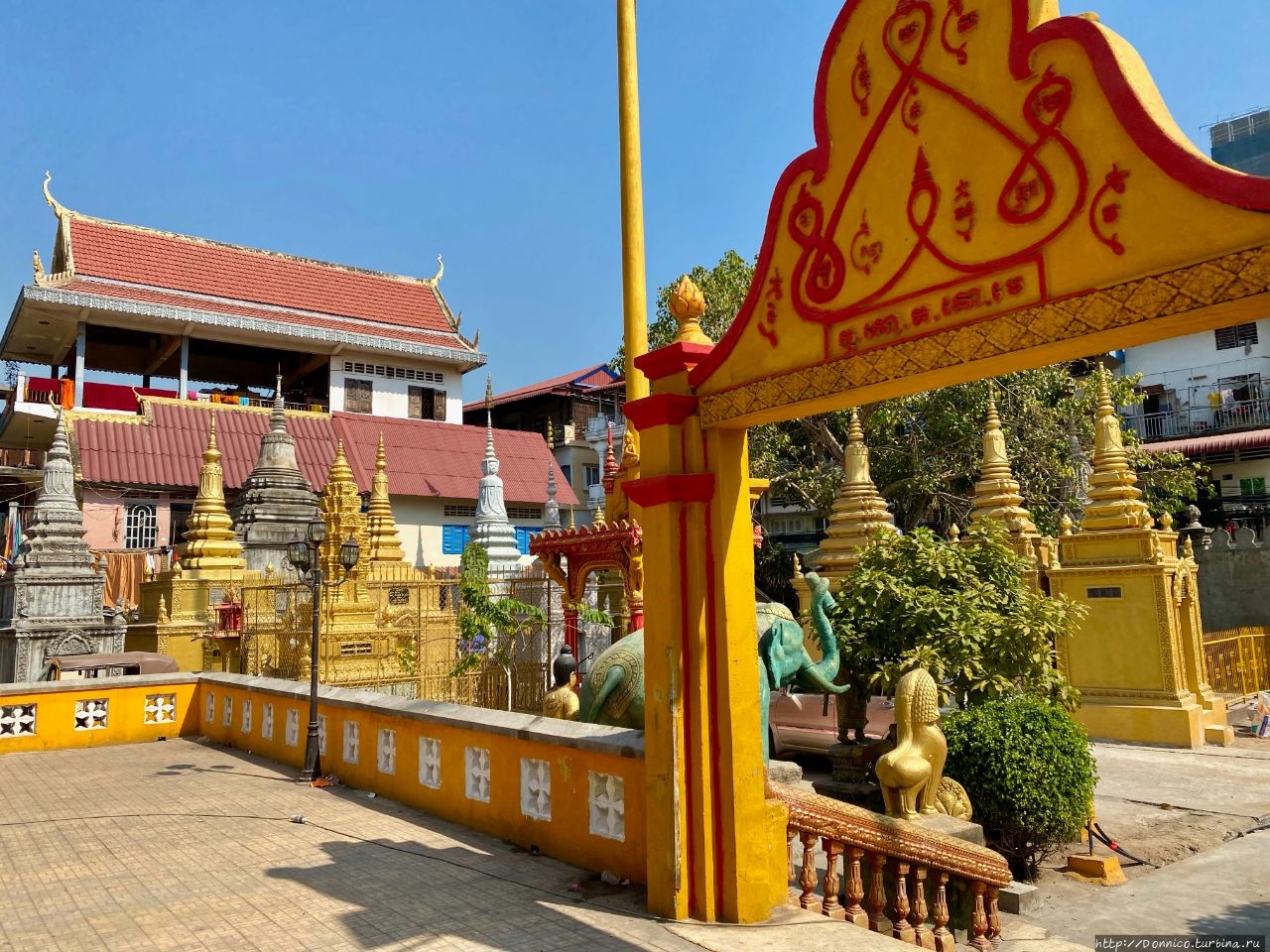 Пагода Саравоан-Течо Пномпень, Камбоджа