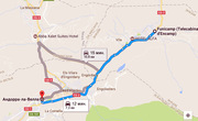 Карта пути от столицы Андорры до поселка Энкамп