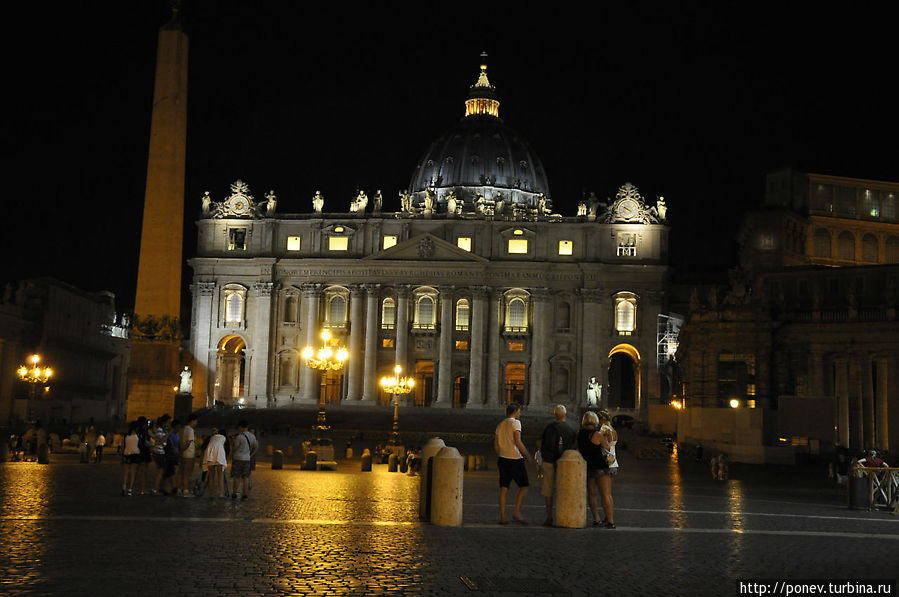 Ночной Ватикан Рим, Италия