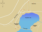 Карта озера Таунтаман (Thaungthaman). Фото из интернета