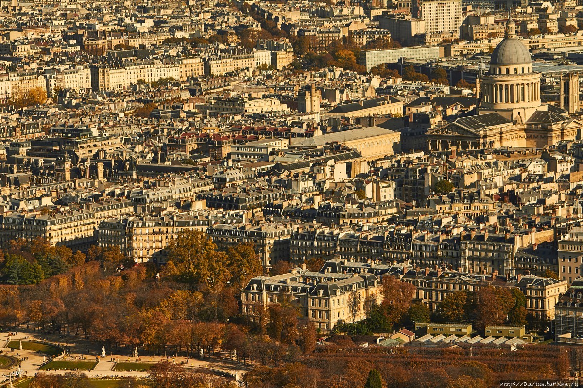 Париж 2018 — Виды с башни Монпарнас, Дом инвалидов и Пантеон Париж, Франция