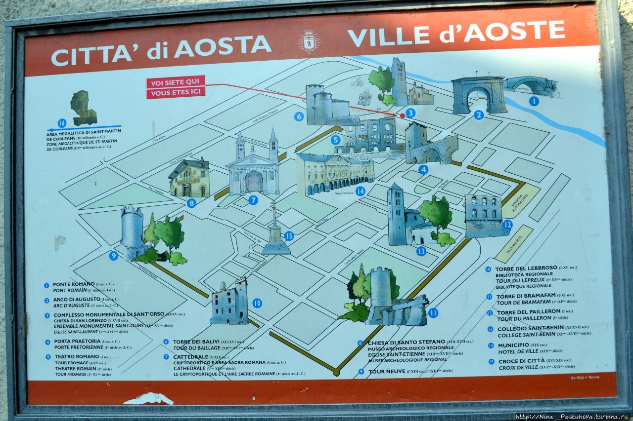 Аоста — альпийский Рим Аоста, Италия