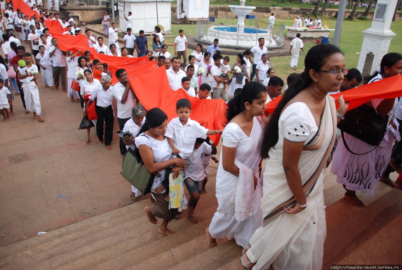 Праздник у Руанвелиссии Анурадхапура, Шри-Ланка