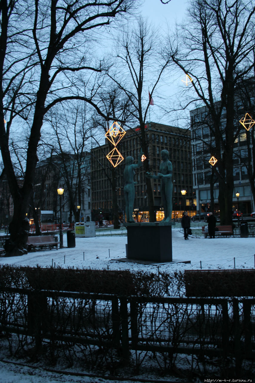 По центру Хельсинки пешком Хельсинки, Финляндия