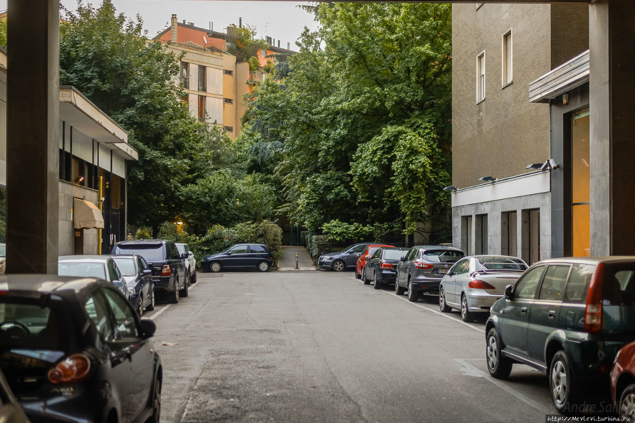 Вечерний Милан. Мегаполис Милан, Италия