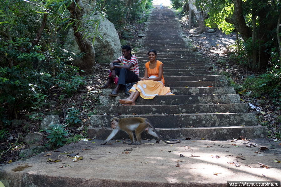 Лестница  к  Ступе  Кантака  Четья. Михинтале, Шри-Ланка