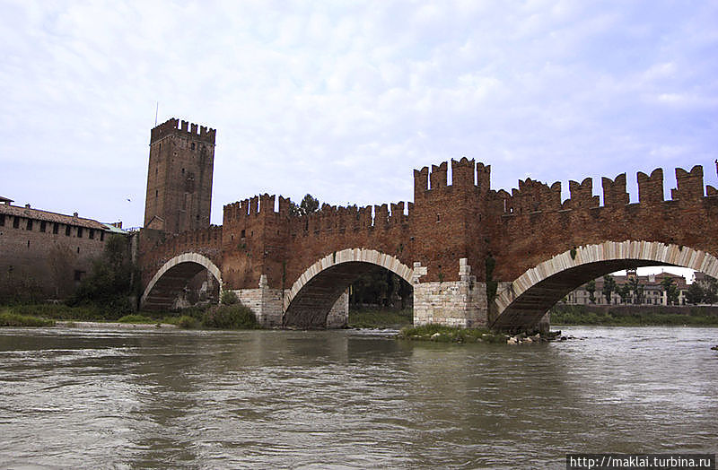 Мост Скалигеров. Верона, Италия