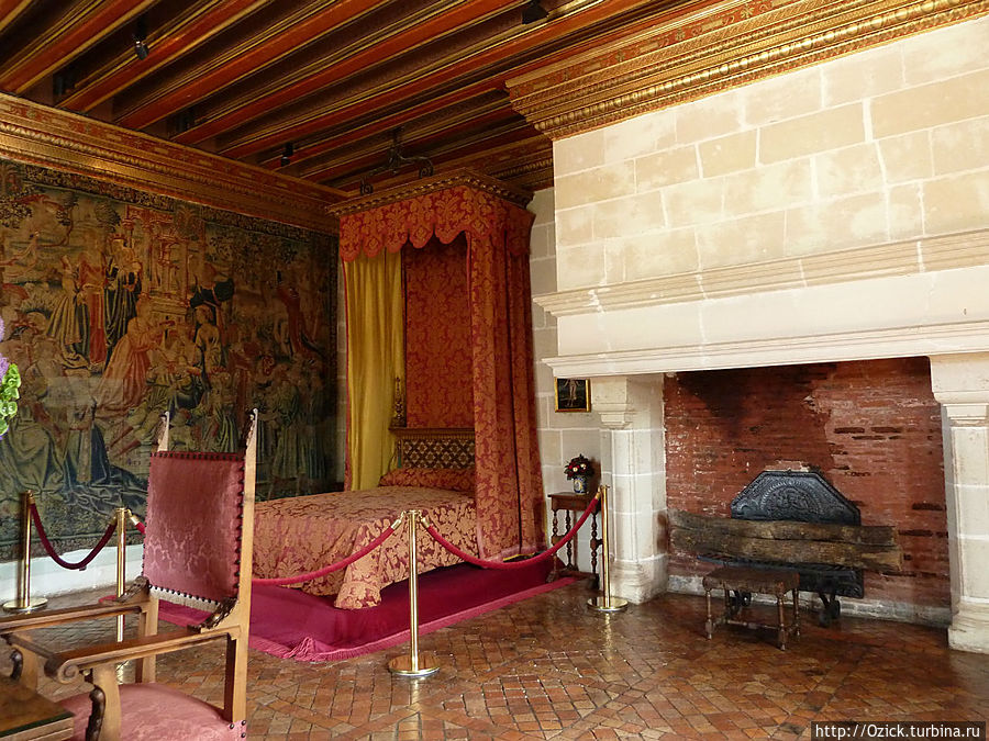 Спальня Габриэль де Эстре, фаворитки Генриха IV Шенонсо, Франция