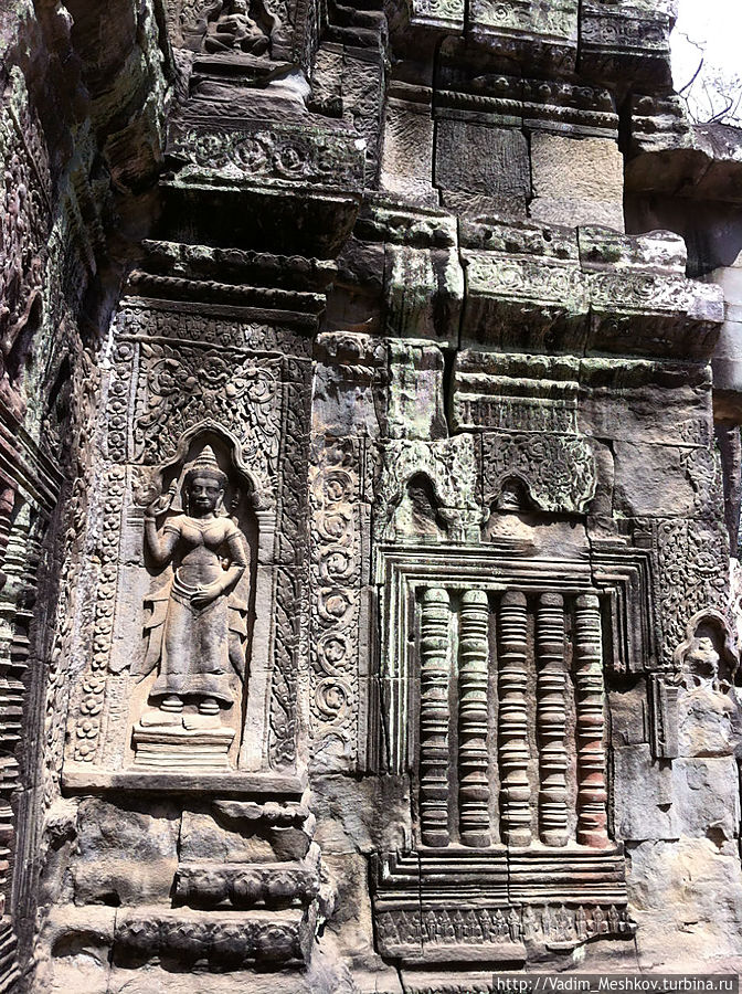Изображения на барельефе. Ангкор (столица государства кхмеров), Камбоджа