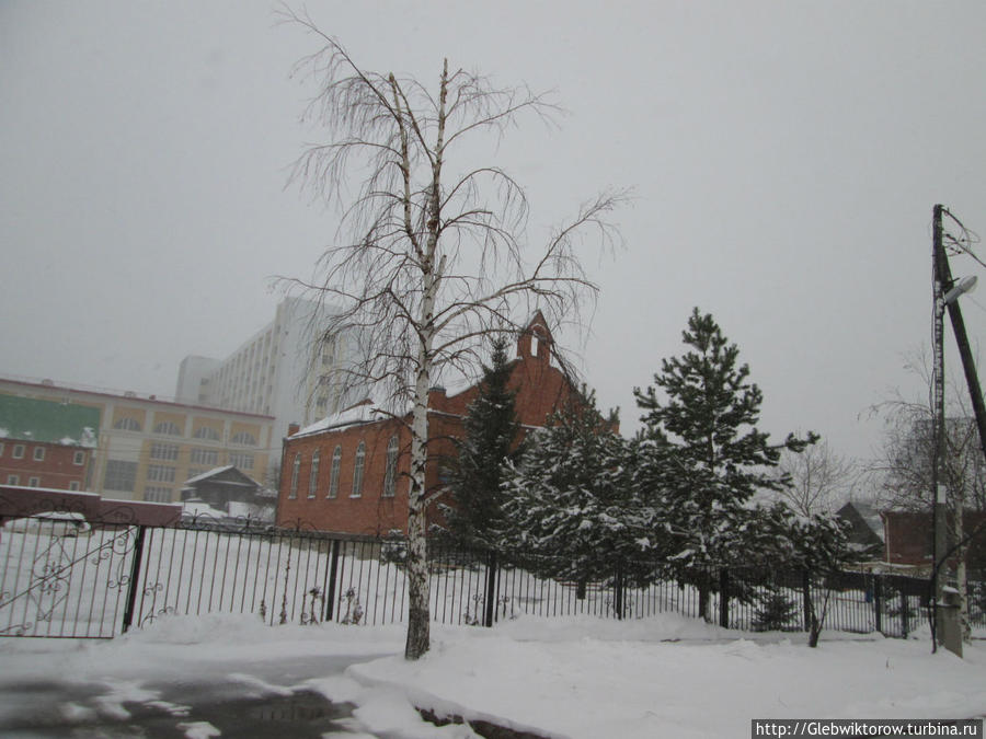 Прогулка по Тюмени в апрельский снегопад Тюмень, Россия