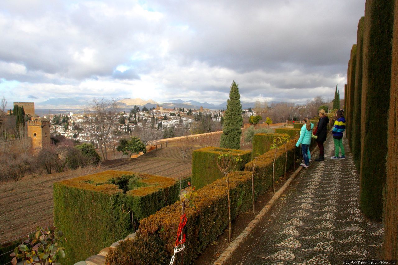 Альгамбра (Сады Хенералифе) Гранада, Испания