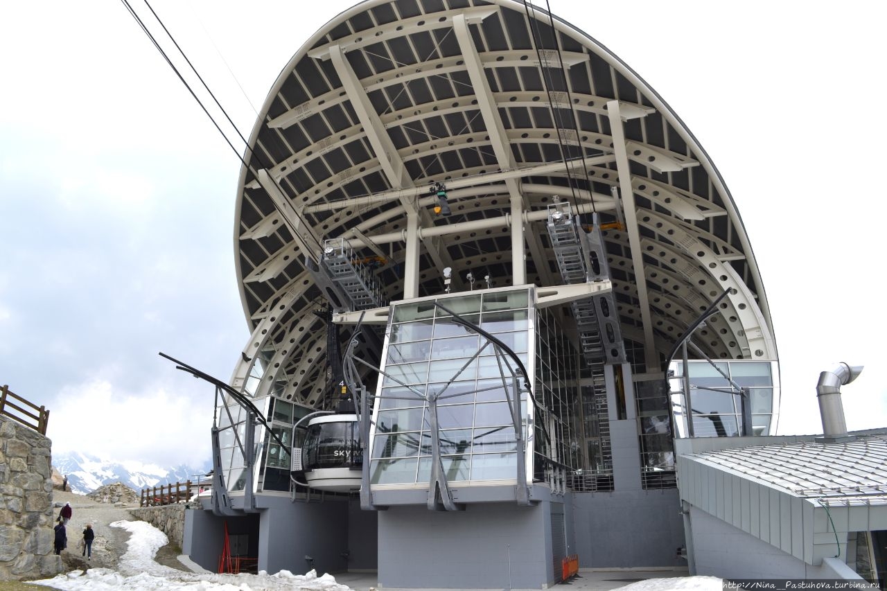 Канатная дорога SkyWay Monte Bianco Курмайор, Италия